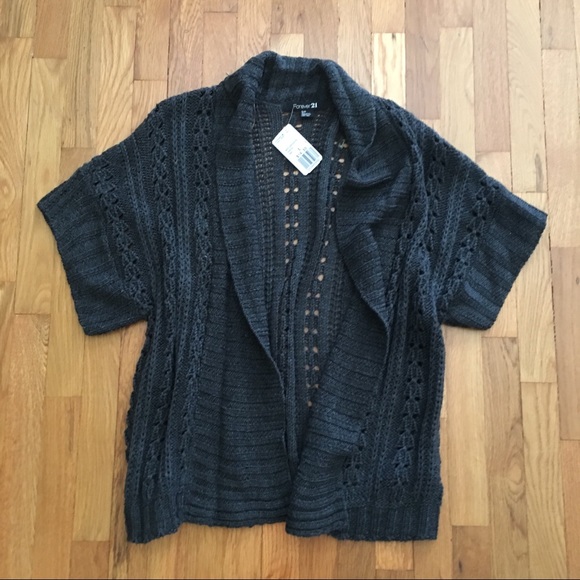 NWT Dark Grey Kimono Sweater - Picture 4 of 7